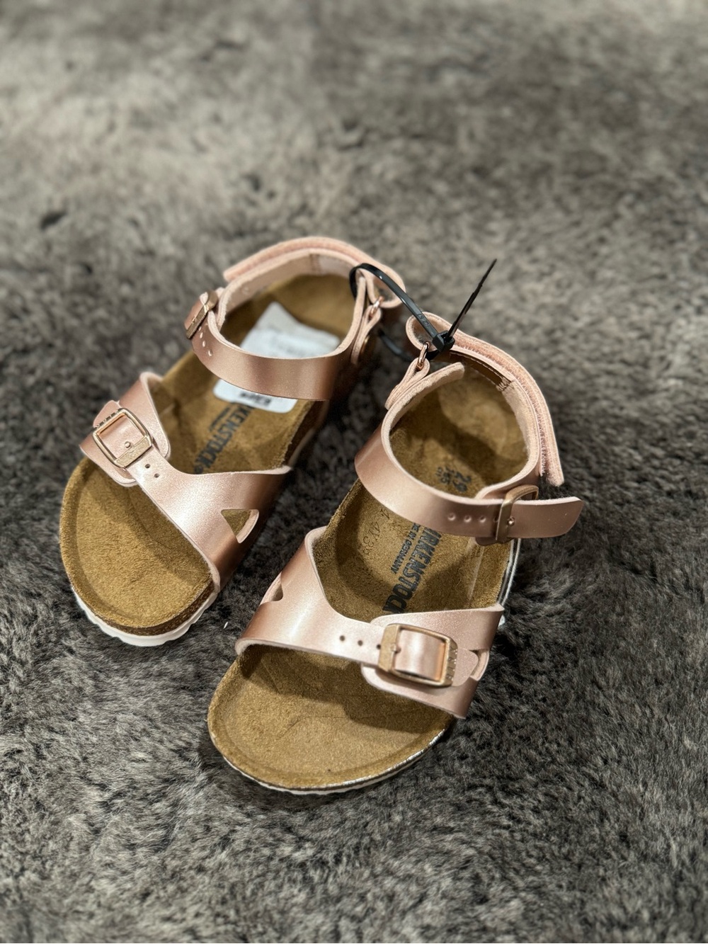 Birkenstock Girls' rose Pink Adjustable Strap Sandals